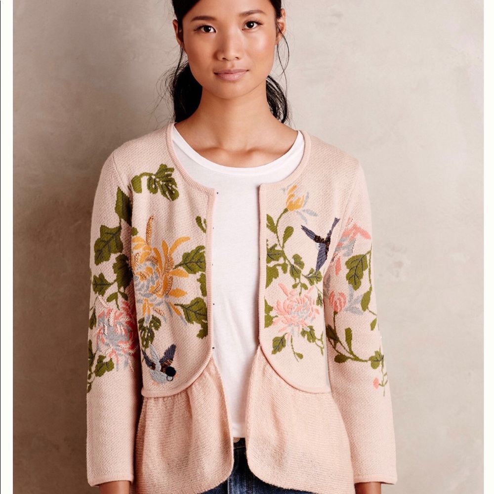 Winged Wonder Cardigan Anthropologie, XS, OBO